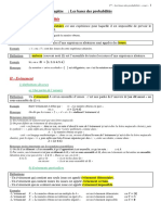 1ère - Chap - Les Bases Des Probas - Cours