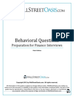 (WSO) Behavioral Interview Guide 3e