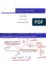 Neural Language Model, RNNS: Pawan Goyal