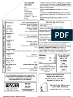 Farmington Lutheran Church Bulletin Announcements May 22, 2011