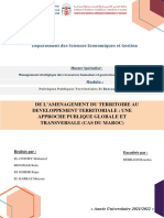 De L'aménagement Du Territoire Au Développement Territorial GRP 1