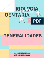 Embriologia Dentaria