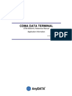 Cdma Data Terminal: DTM-500A/H/L Reference Manual Application Information