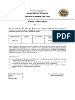 Sample Zoning Cert.