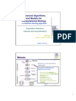 Advanced Algorithms and Models For Computational Biology