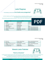 Itinerario Lector PG To Kínder 2021