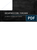 Desaparicion Forzada Diapositivas Clase