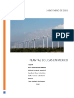 Plantas Eolicas de Mexico