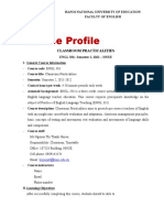 PPDH3.Classroom Practicalities Syllabus (For Students)