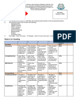 Performance Task Second Quarter