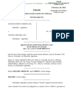 Jeanne Stroup and Ruben Lee V United Airlines: Appeal Ruling