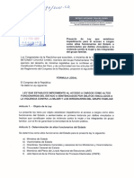 PL Violencia Familiar-Altos Funcionarios de Estado