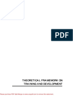 Theoretical Framework On Training and de