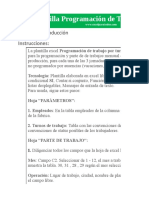 Plantilla Parte Programación de Turnos