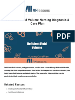 Deficient Fluid Volume Nursing Diagnosis & Care Plan - RNlessons