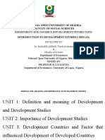 Des111 - Introduction To Development Studies