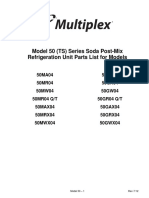 Model 50 (TS) Series Soda Post-Mix Refrigeration Unit Parts List For Models