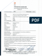 Cert. Calibración DUOYI