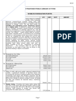 Boq of Praposed Public Library at Pune: NO Item Qty. Unit Rate Amount