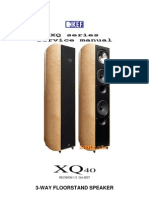 KEF XQ40MH Floor Standing Speaker (Khaya Mahogany)