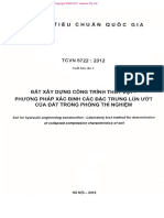 TCVN 8722-2012 Đất Xây Dựng Công Trình Thủy Lợi - Phương Pháp Xác Định Các Đặc Trưng Lún Ướt Của Đất Trong Phòng Thí Nghiệm