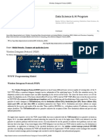 Wireless Datagram Protocol (WDP)