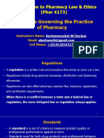 CH 8. Laws Governing The Practice of Pharmacy