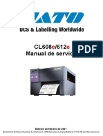 Manual Mantenimiento Service Manual Sato Cl608 Es