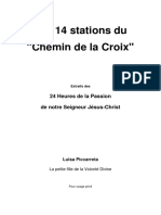 Chemin de Croix Textes Des 24 Heures de La Passion de Notre Seigneur Jesus Christ.