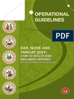 Operational Guidelines Ear, Nose and Throat (ENT) Care at HWCs