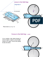 Forces in The Roll Gap During Strip or Sheet Rolling