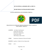 Creación de Un Centro de Crianza de Majaz, Añuje y Sajino en Tingo María - Huánuco