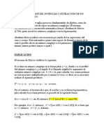 Teorema de Moivre, Potencias y Extracción de Un Número Complejo - Jorge