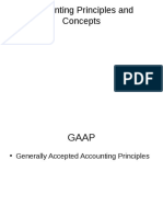 Accounting Principles and Concepts