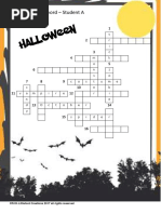 Half A Crossword - Student A