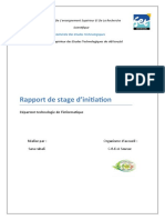 Rapport de Stage D'initiation Sarra Rahali