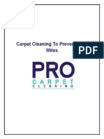 Carpet Cleaning To Prevent Dust Mites