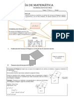 8° Teorema de Pitágoras - Guía de Trabajo Adecuada