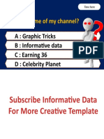 What Is Name of My Channel?: A: Graphic Tricks B: Informative Data C: Earning 36 D: Celebrity Planet