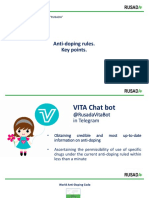 Anti-Doping Rules. Key Points