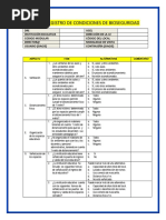 Ficha de Registro-Condiciones de Bioseguridad