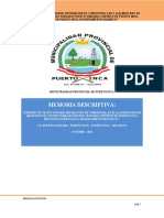 MEMORIA DESCRIPTIVA C.P. Puerto Súngaro