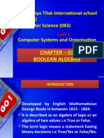 Chapter 3 Boolean Algebra