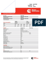 Generator Set Data Sheet: 825 kVA Standby