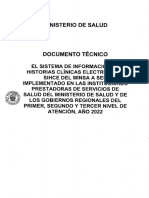 RM 80-2022-MINSA Sist. Inf. Historia Clin. Electronica MINSA A Ser Implementado Por IPRESS de MINSA y Gob. Regionales I, II y III Nivel Atencion Año 2022 - Anexo