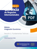 Integración Económica Fundamentos Teóricos.