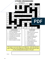 Adjectives Crosswords