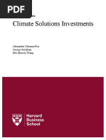 Climate Solutions Investments: Alexander Cheema-Fox George Serafeim Hui (Stacie) Wang