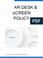 Clear Desk Screen Policy