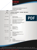 London Core Review Course 2011 - Timetable